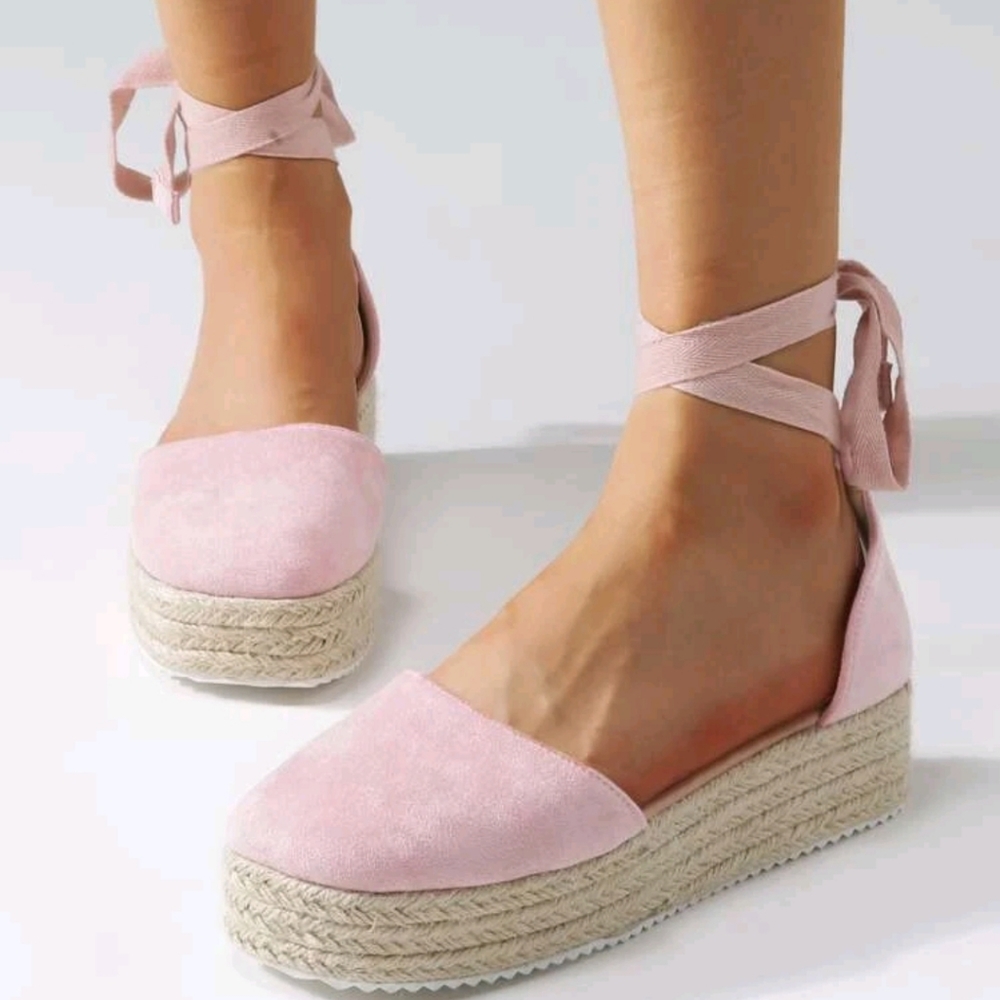 Pink Espadrille Sandals